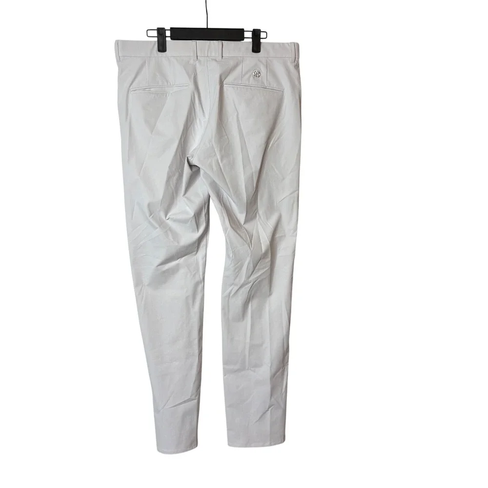 Holderness & Bourne Garvey Golf Pants Men 36x34 Fescue Khaki SEC Logo Tailored